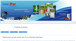 Desktop Screenshot of interstar-aquaristic.de